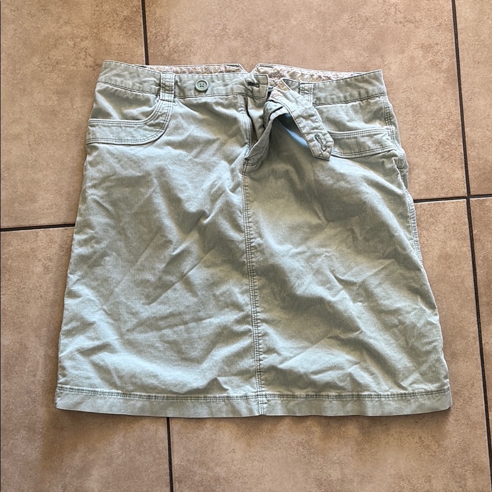 GAP Tan A-Line Mini Skirt with Tie Front